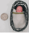 Bisque Baby in Basket (1930s)