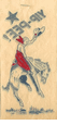 Bucking Bronco Iron-On (1940s)