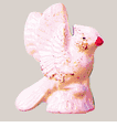 Ceramic Bird (1950's) 2"-3"