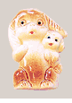 Ceramic Puppies (1950's) 2"-3"