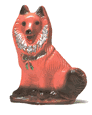 Collie Dog Chalkware (1950's) 11"