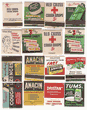 Drug Store Sundries Matchbooks, Set of 9 (1930s-60s)