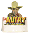 Gene Autry Die Cut Display (1930's) 13 1/2"