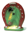 Horseshoe Chalkware (1950's) 10"