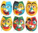 Cardboard Japanese Masks (1930s)