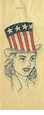 Lady Uncle Sam Iron-On (1940s)