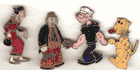 Popeye Pins, Set of 4 (1930s)
