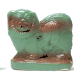Pekinese Dog Chalkware (1950's) 3 1/2"