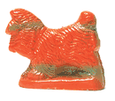 Scottie Dog Chalkware (1950's) 3 1/2"