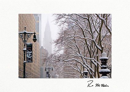 42nd Street Chrysler Building New York Personalized Christmas Cards