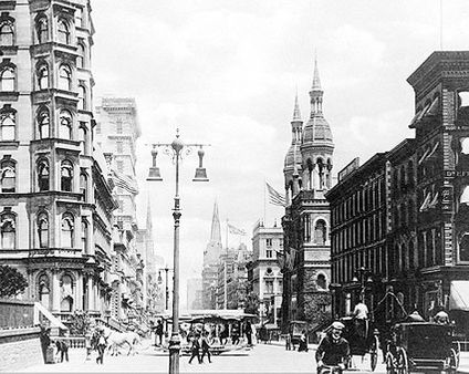 5th Avenue / 42nd Street New York City 1885 Photo Print