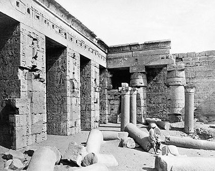 Ancient Egyptian Temple of Ramesses in Egypt Photo Print