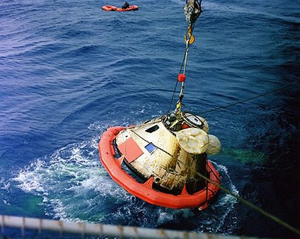 Apollo 8 Command Module Recovery in Pacific NASA Photo Print for Sale