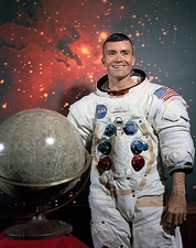 Astronaut Fred Haise in Space Suit NASA Photo Print