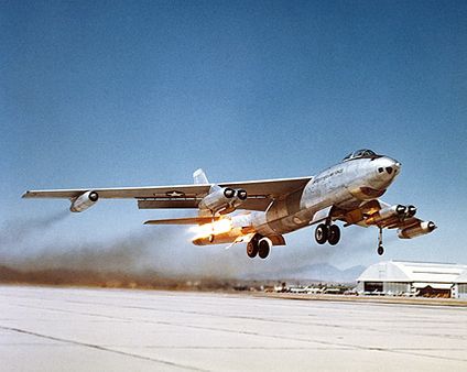 B-47 Stratojet Bomber Rocket Assist Takeoff Photo Print