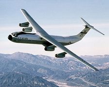 C-141 Starlifter in Flight US Air Force Photo Print
