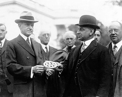 Calvin Coolidge AAA Auto Membership 1923 Photo Print
