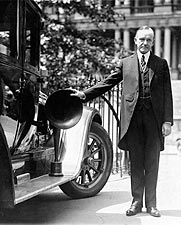 Calvin Coolidge with Campaign Radio Equipment Photo Print for Sale