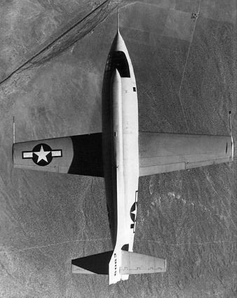Chuck Yeager Bell X-1 Aircraft in Flight Photo Print