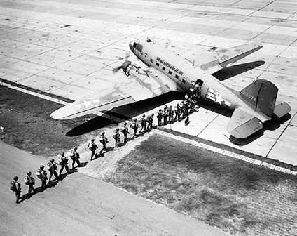 Douglas C-47 & 75th Troop Carrier Squadron Photo Print