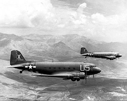 Douglas C-47 Skytrain Aircraft on D-Day Photo Print