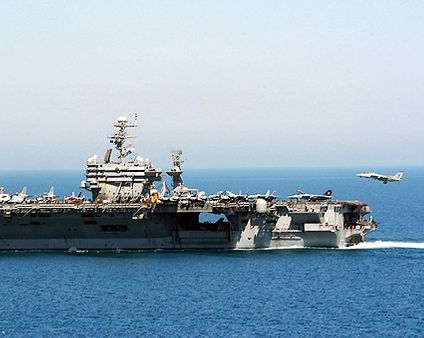 F-14 / F-14B Tomcat & USS George Washington Photo Print