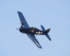 F6F Hellcat WWII Fighter Banking Photo Print