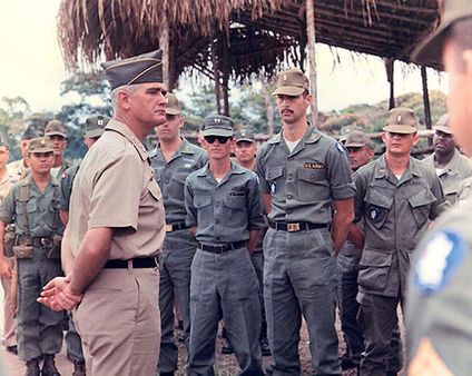 General Westmoreland Visits Fort Clayton Photo Print