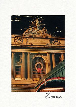 Personalized Grand Central Station New York City Christmas Cards