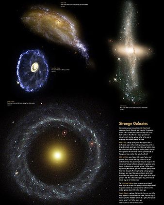 Hubble Space Telescope Galaxy Collage Photo Print