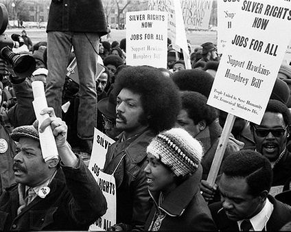 Jesse Jackson Hawkins-Humphrey Bill March Photo Print