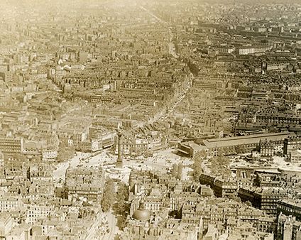 July Column and Place de la Bastille in Paris 1915 Photo Print