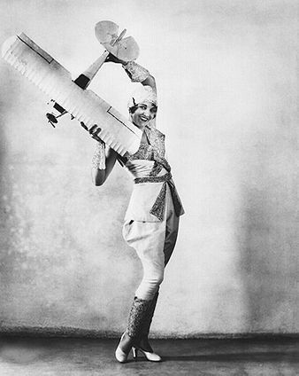 Kathryn Crawford Universal Actress w/ Plane Photo Print