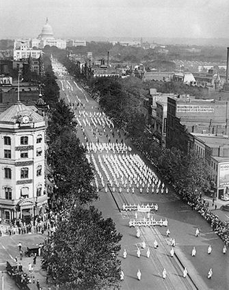 Ku Klux Klan Parade Washington D.C. 1926 Photo Print