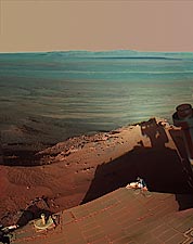 Late Afternoon Shadows at Endeavour Crater on Mars NASA Photo Print for Sale