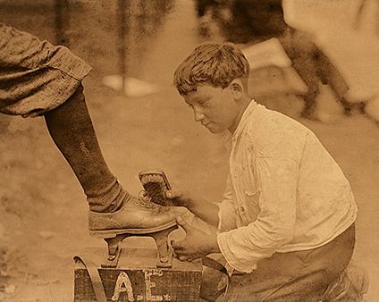 Lewis Hine Shoeshine Boy Newark New Jersey Photo Print