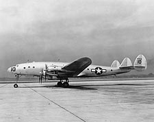 WWII Lockheed C-69 Constellation Aircraft Side View Photo Print for Sale