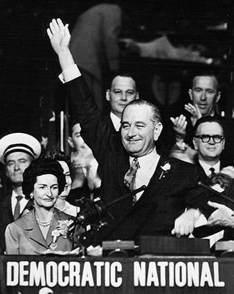 Lyndon Johnson Democratic Convention Photo Print