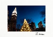 Madison Square Park Clock Tower Flatiron Personalized Christmas Cards