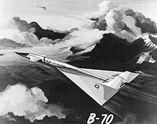 Painting of Two XB-70 Aircraft in Flight Photo Print for Sale