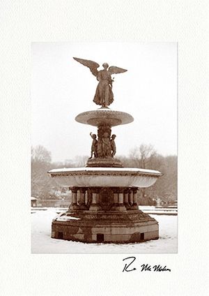 Bethesda Fountain Angel, Central Park, NYC Holiday Boxed Fine Art Greeting Cards