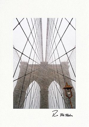 Brooklyn Bridge Christmas Individual Fine Art Holiday Cards