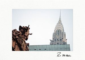 Personalized Grand Central & Chrysler Building NYC Greeting Cards