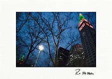 Madison Avenue Clock Tower Empire State Personalized Christmas Cards