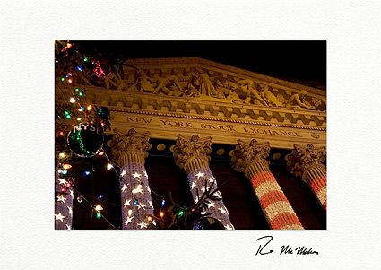 Personalized New York Stock Exchange Christmas Cards