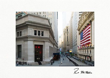 Personalized Patriotic Wall Street Greeting Cards