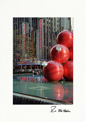 Personalized Radio City Christmas, New York City Photo Greeting Cards
