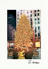 Personalized Rockefeller Center Christmas Tree Christmas Cards