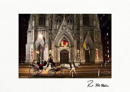 Personalized St. Patrick's Cathedral, New York City Christmas Cards