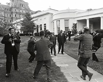 Pres. Lyndon Johnson & Dwight Eisenhower Photo Print